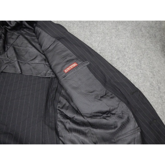 Jos. A Bank Blazer Men's Size 40R‎ Dark Blue Pinstripe Premium Collection Wool - Picture 5 of 9